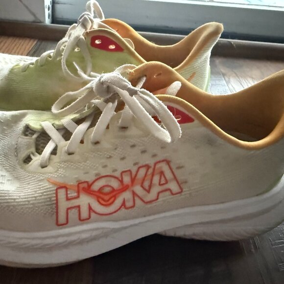 HOKA Mach 5 Women’s Running Shoes – Butterfly / Flame – Size 9 - Picture 1 of 4